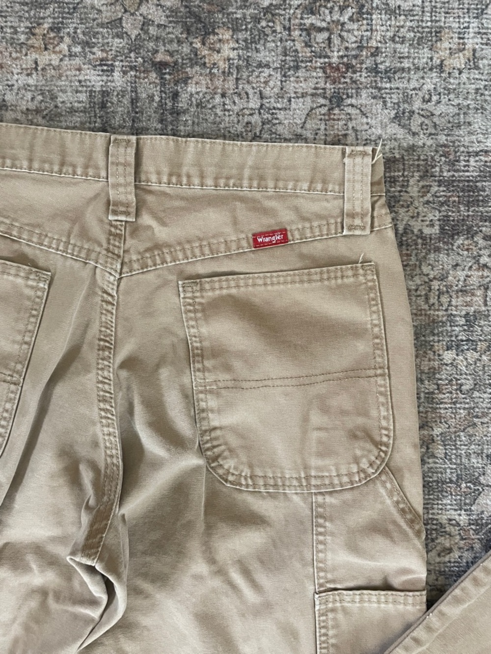 Wranglers Men’s Khaki Carpenter Pants - Tan Work Trousers